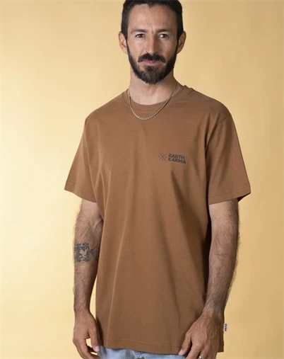 Elsk - Karma Brushed T-Shirt - Hazel Brown